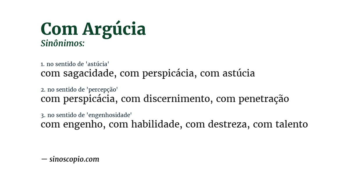 Sinônimo de com argúcia