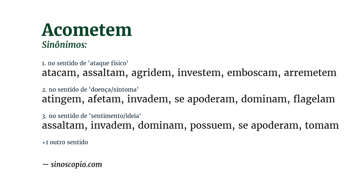 Sinônimo de acometem