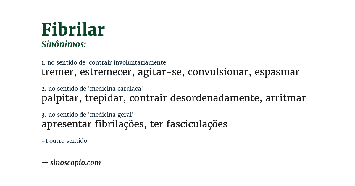 Sinônimo de fibrilar