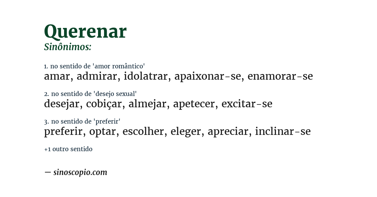 Sinônimo de querenar