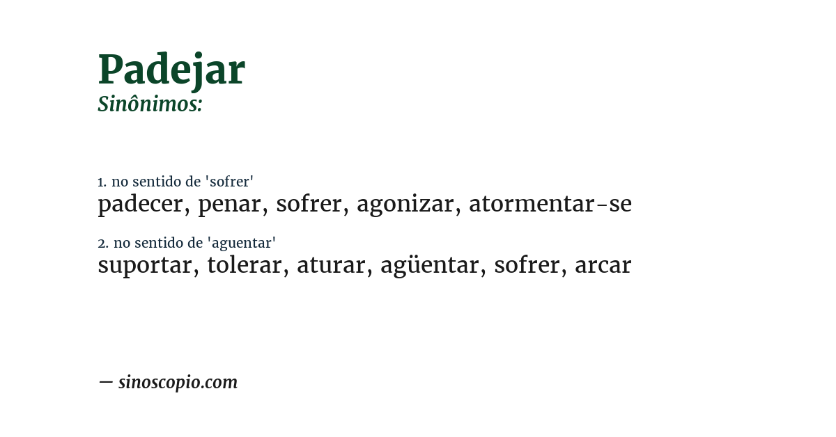Sinônimo de padejar