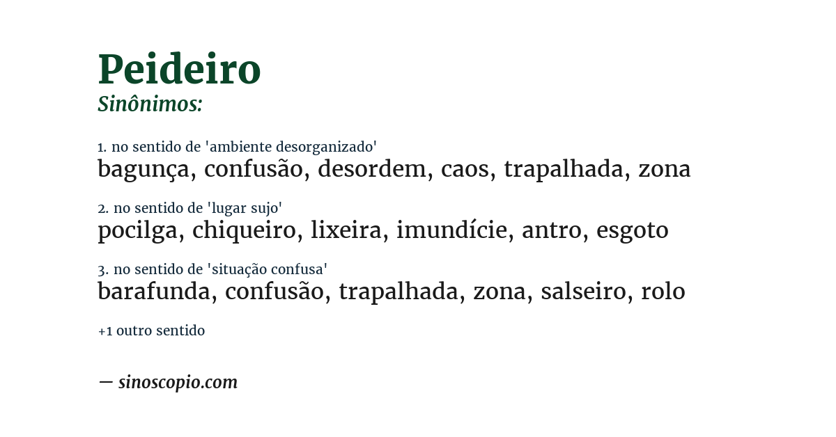 Sinônimo de peideiro