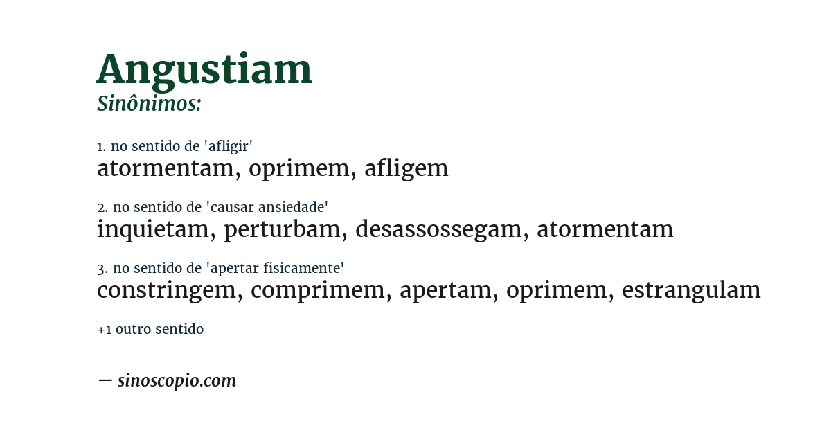 Sinônimo de angustiam