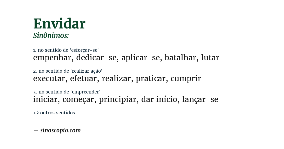 Sinônimo de envidar