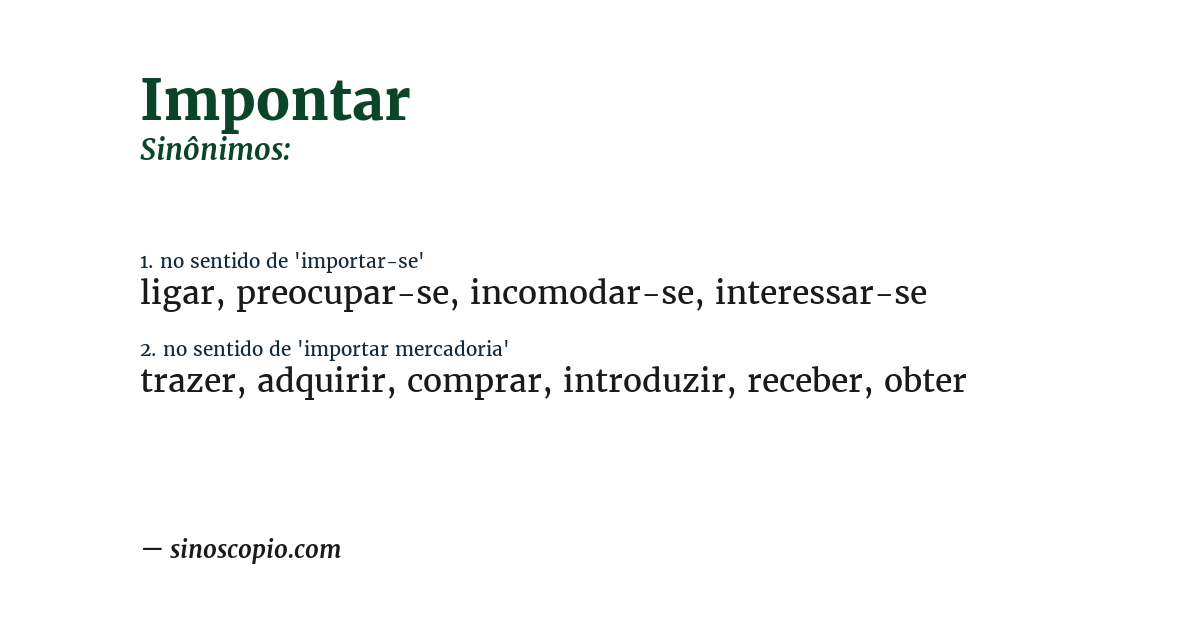 Sinônimo de impontar