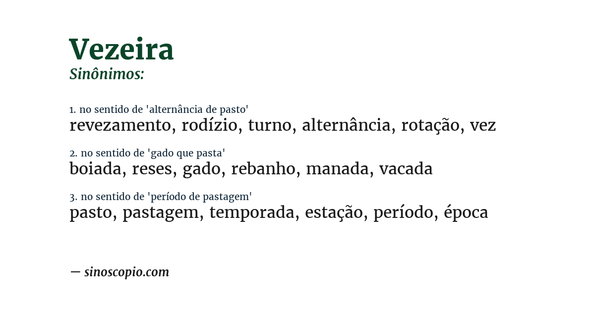 Sinônimo de vezeira