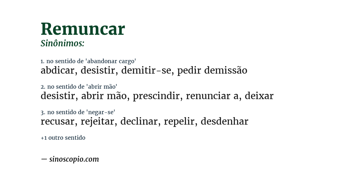 Sinônimo de remuncar