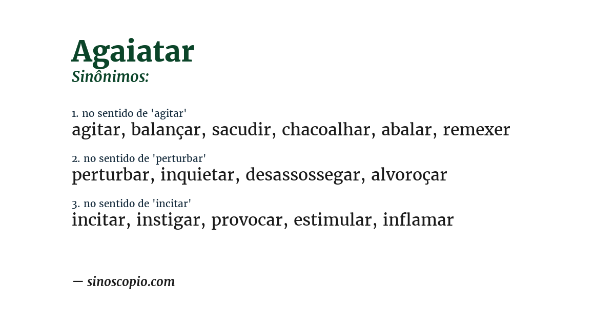 Sinônimo de agaiatar