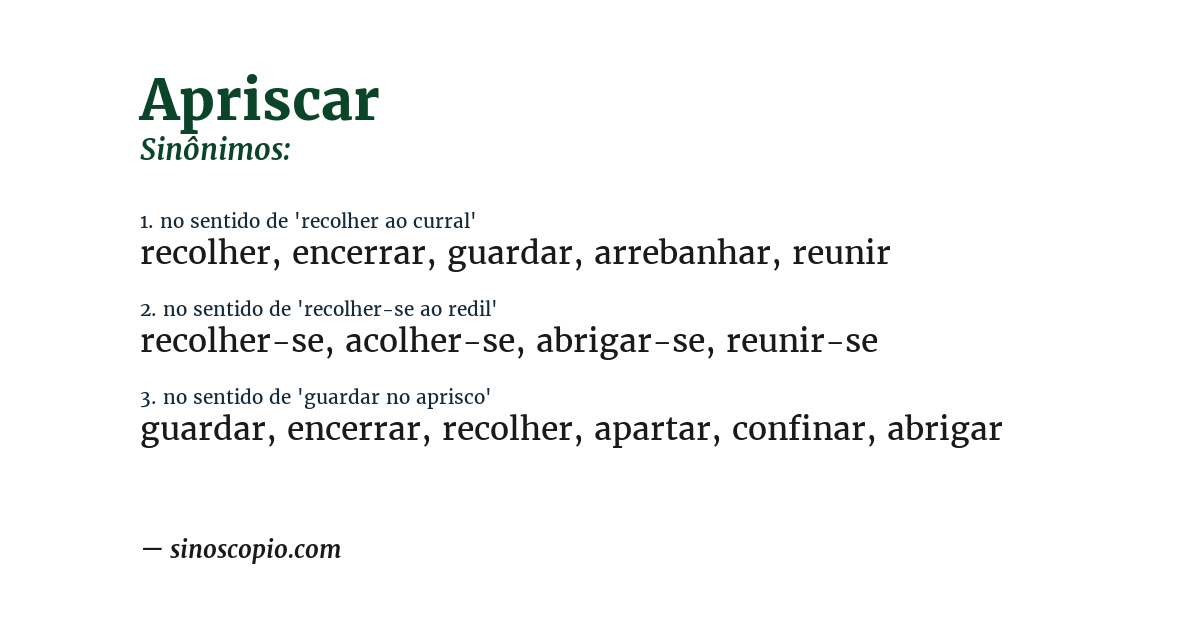 Sinônimo de apriscar