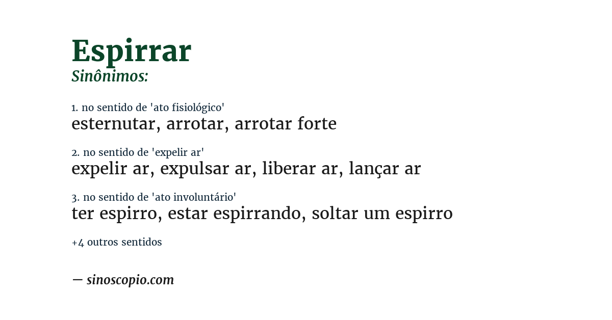 Sinônimo de espirrar