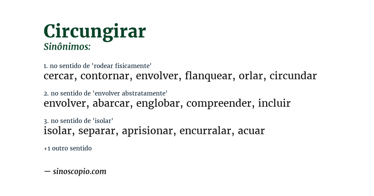 Sinônimo de circungirar