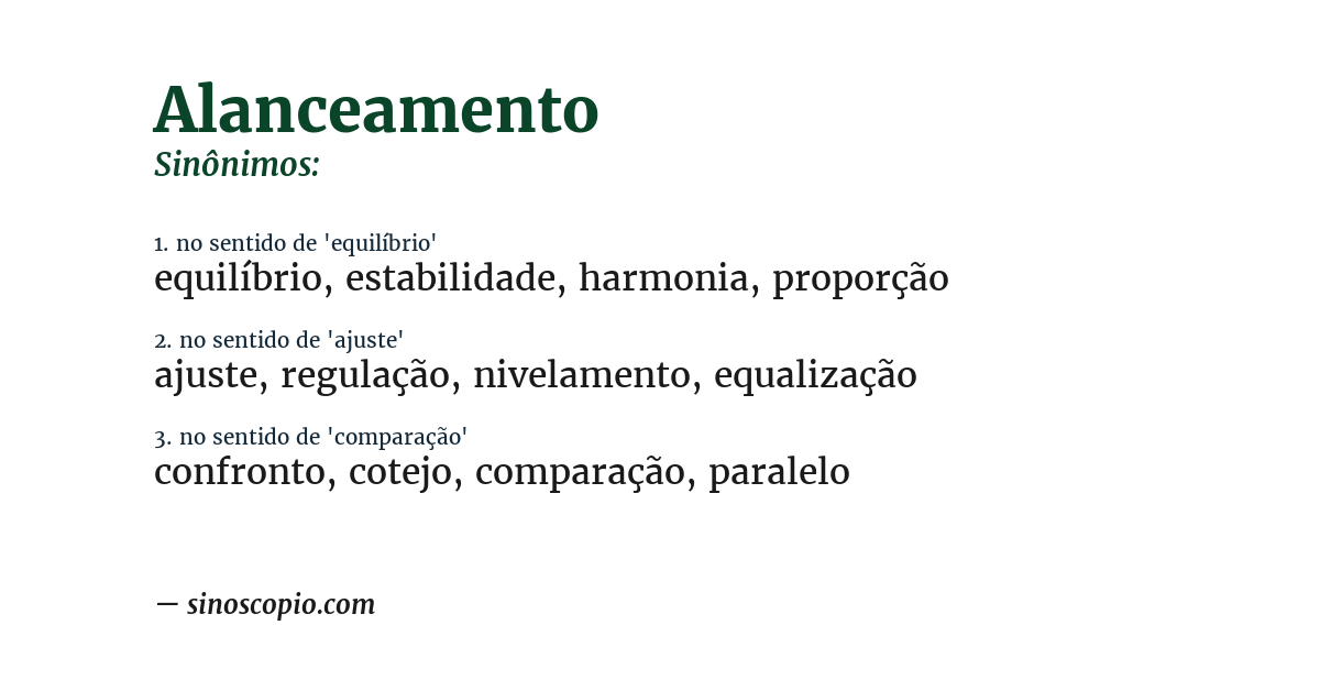 Sinônimo de alanceamento