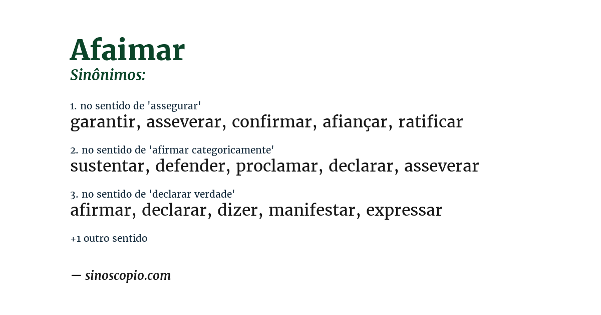 Sinônimo de afaimar