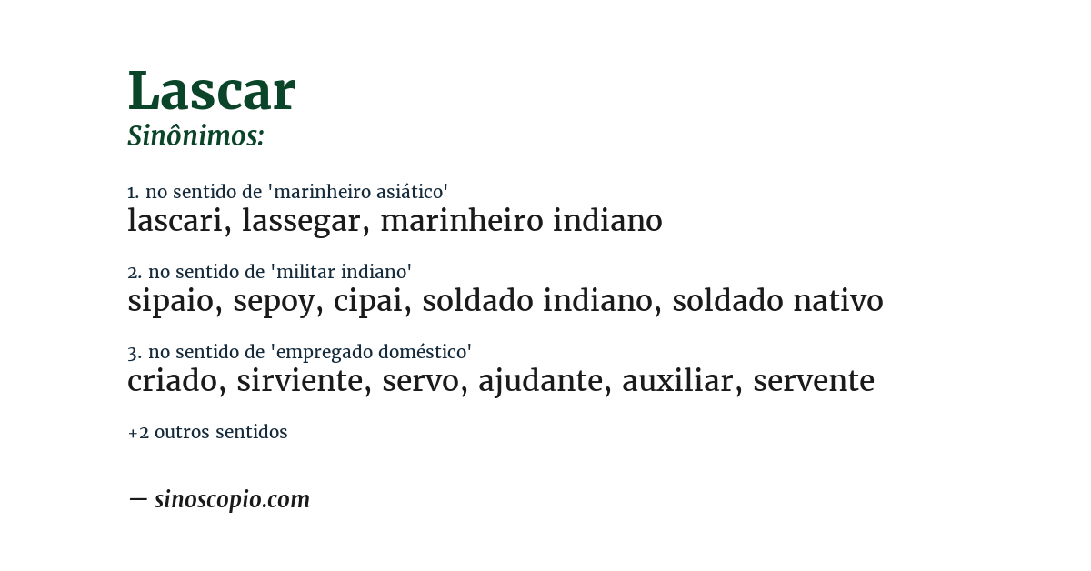 Sinônimo de lascar