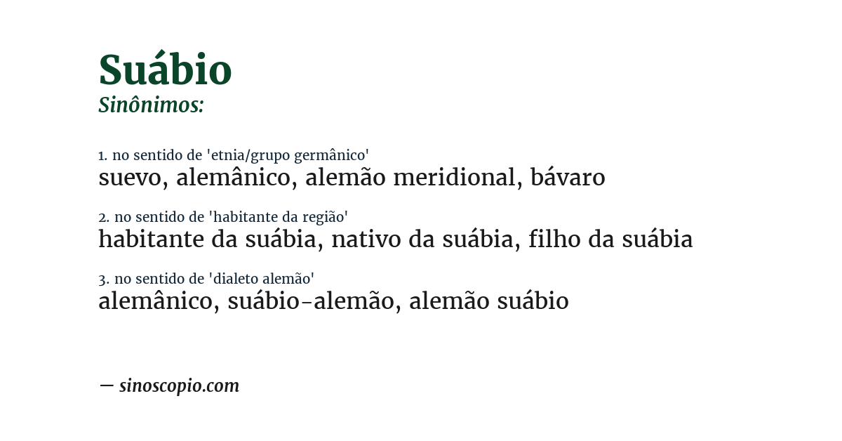 Sinônimo de suábio