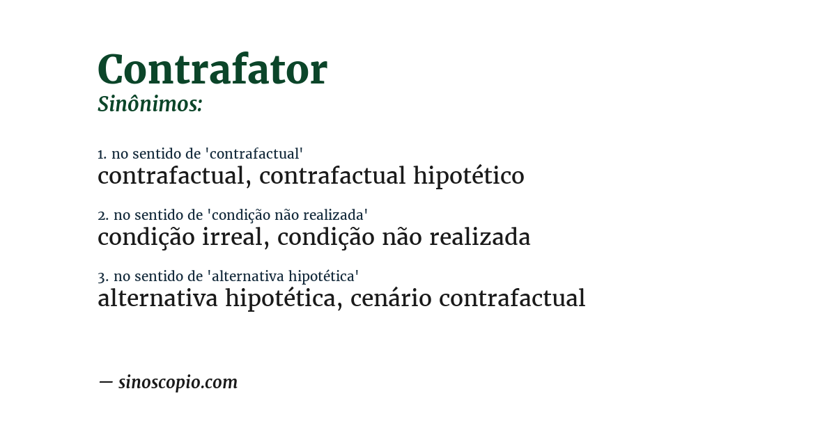 Sinônimo de contrafator