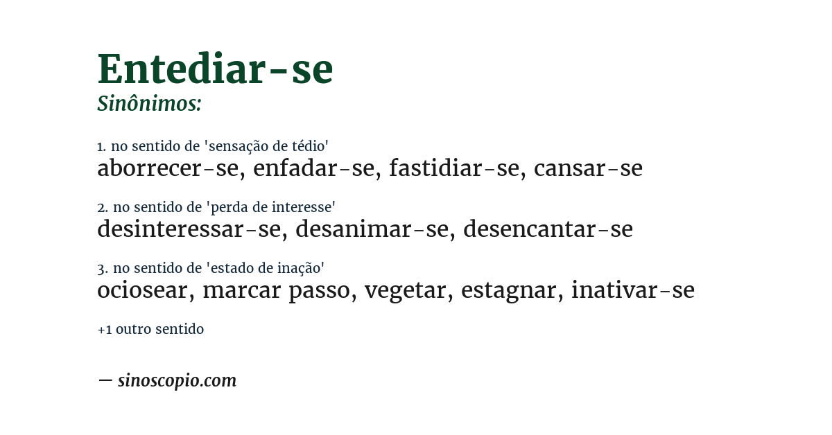 Sinônimo de entediar-se