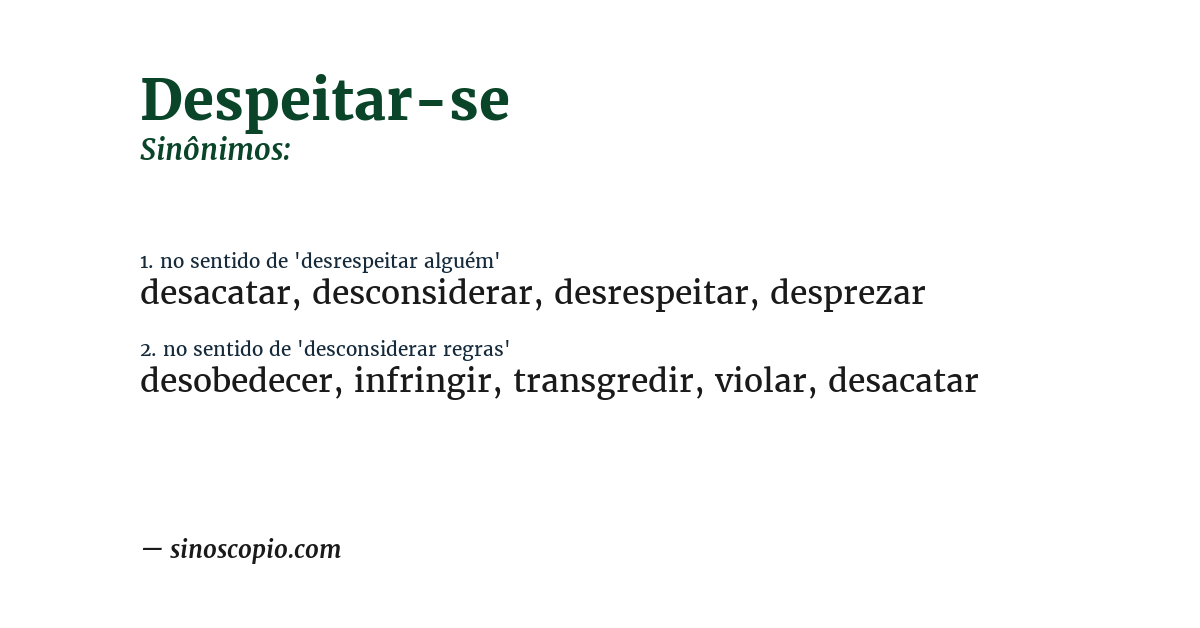 Sinônimo de despeitar-se