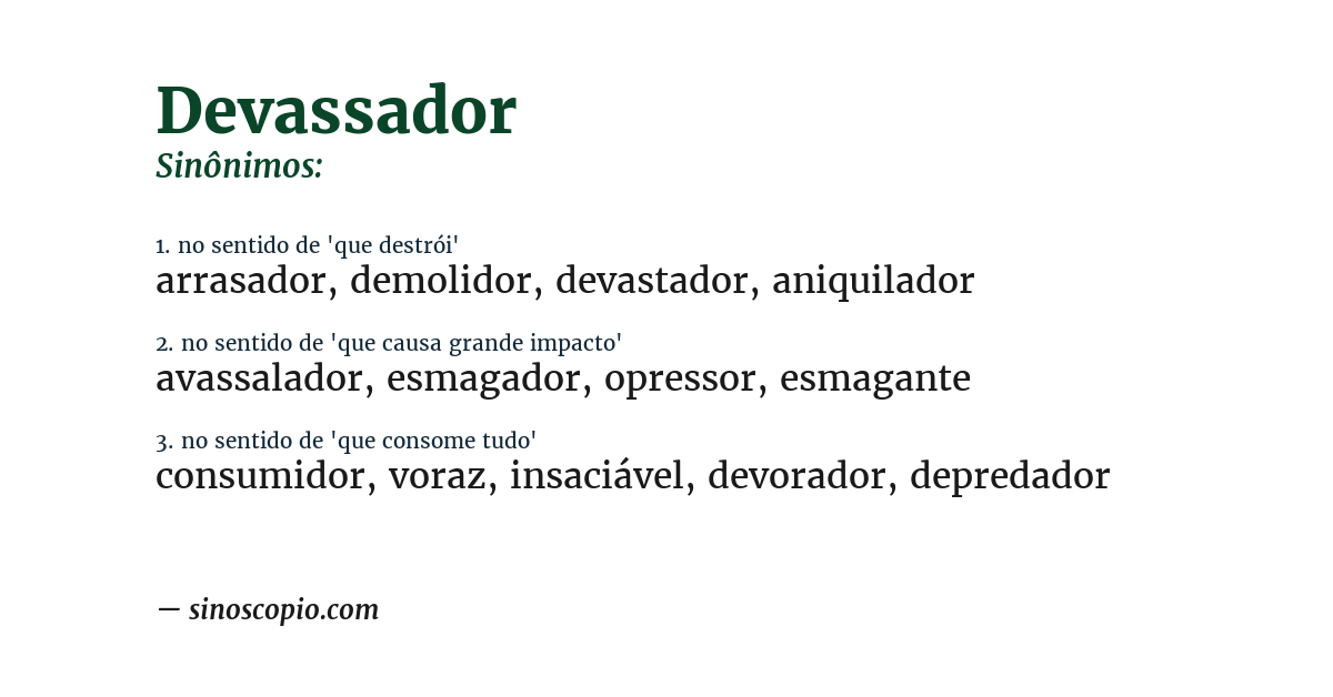 Sinônimo de devassador
