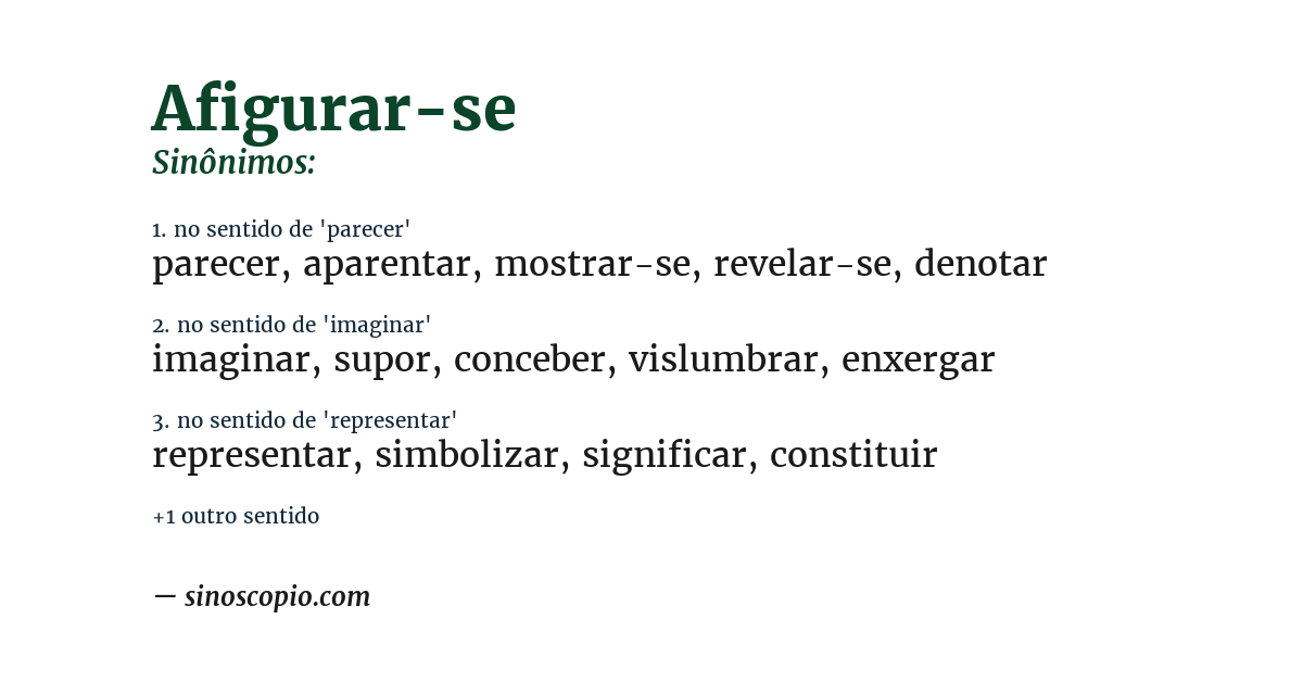 Sinônimo de afigurar-se