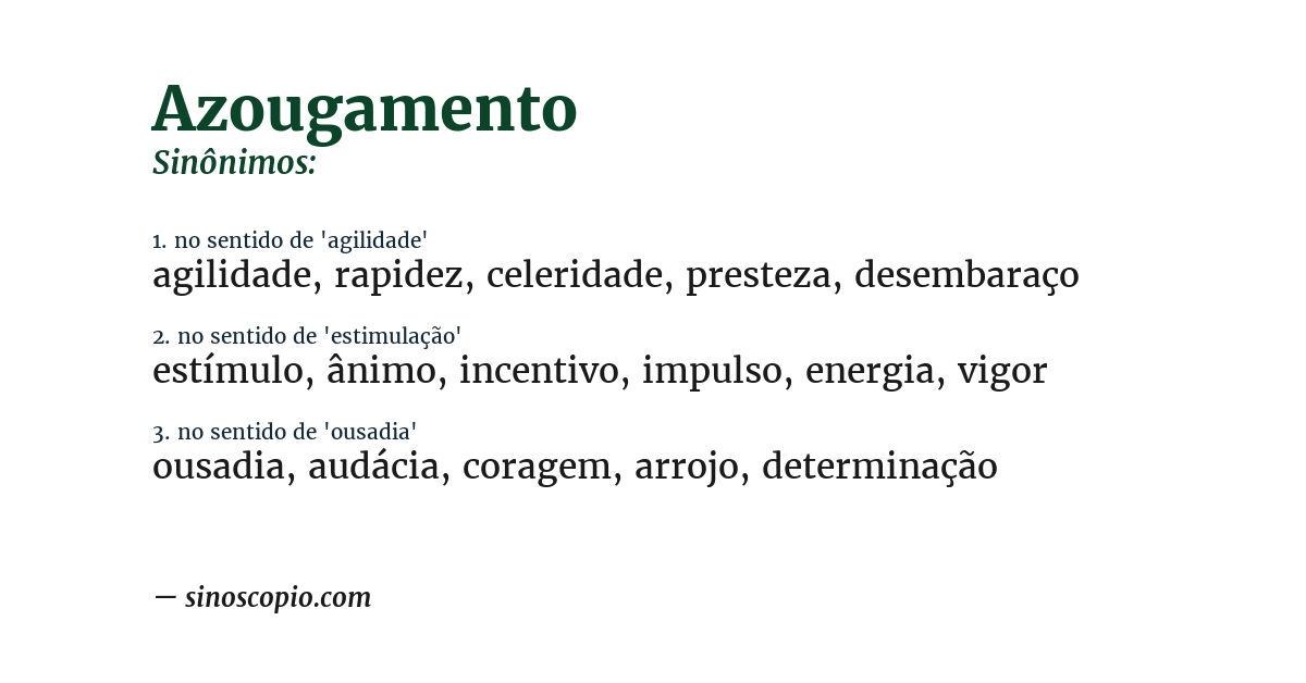 Sinônimo de azougamento