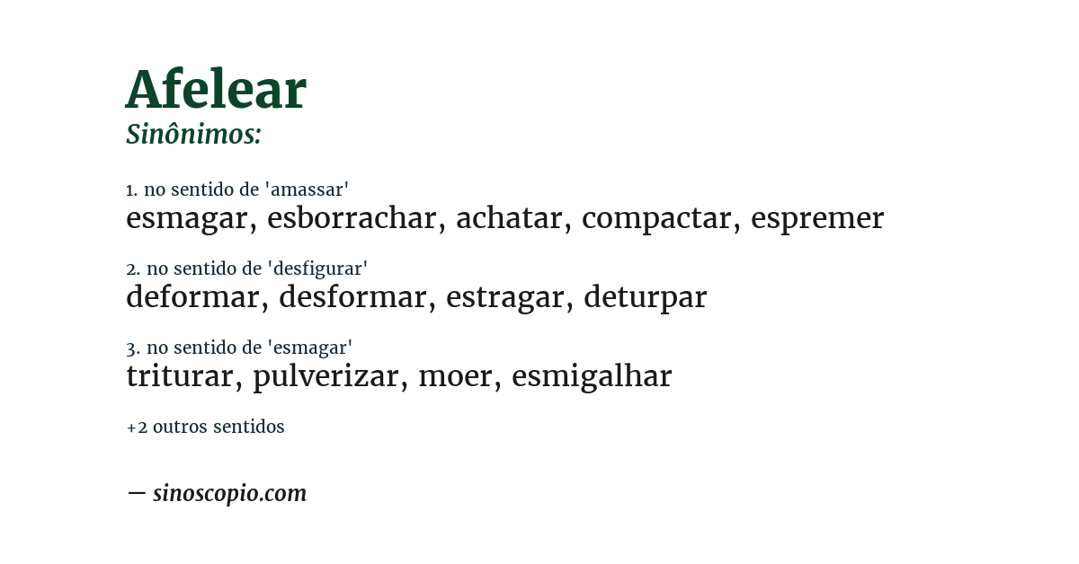 Sinônimo de afelear