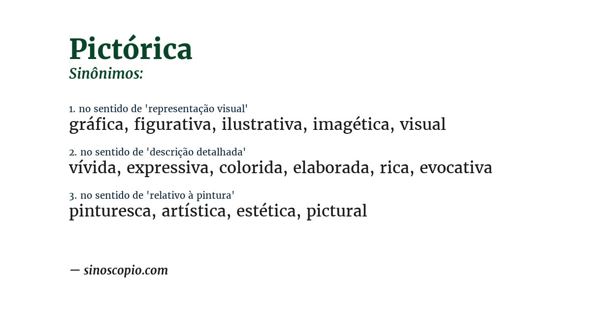 Sinônimo de pictórica