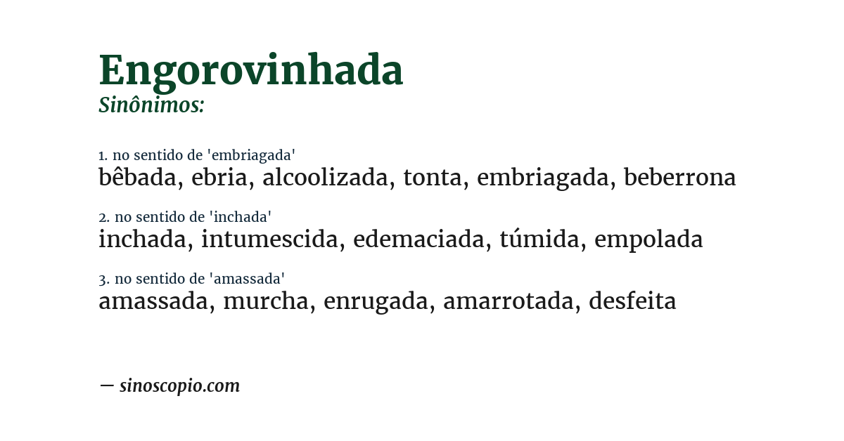 Sinônimo de engorovinhada