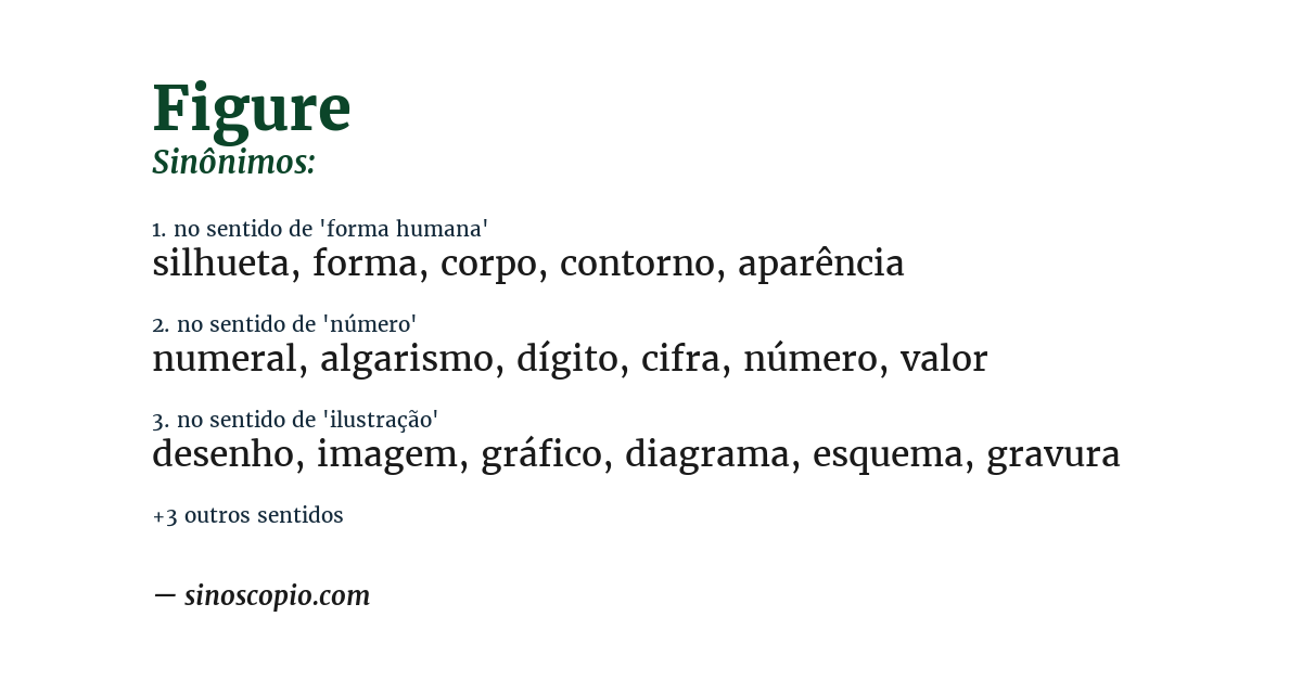 Sinônimo de figure