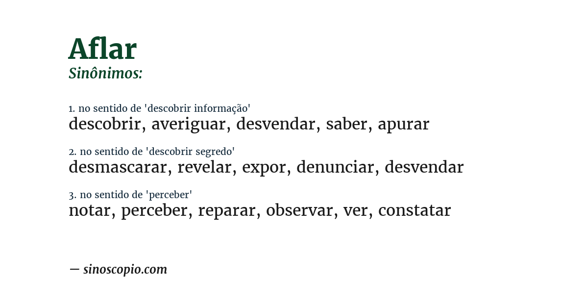 Sinônimo de aflar