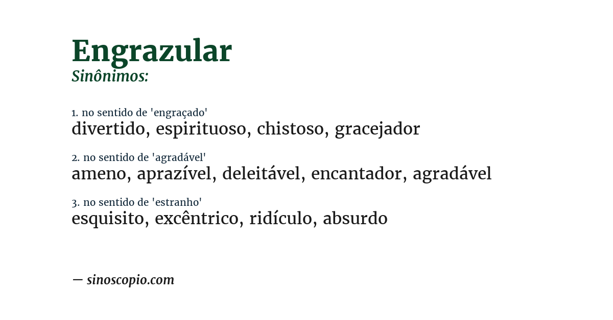 Sinônimo de engrazular