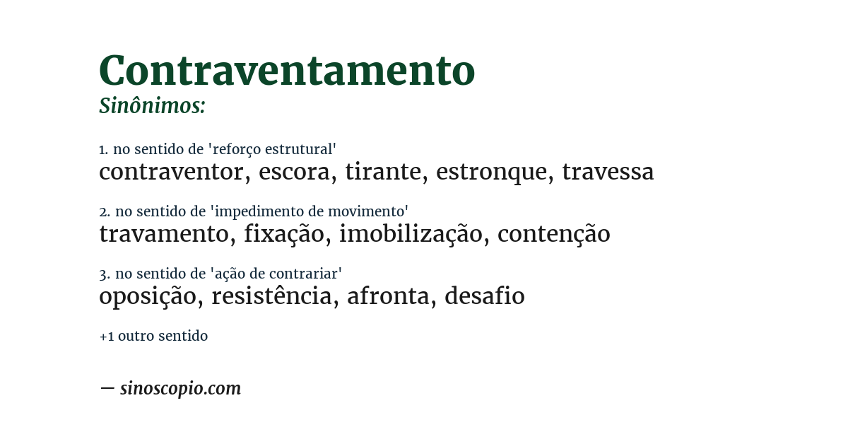 Sinônimo de contraventamento