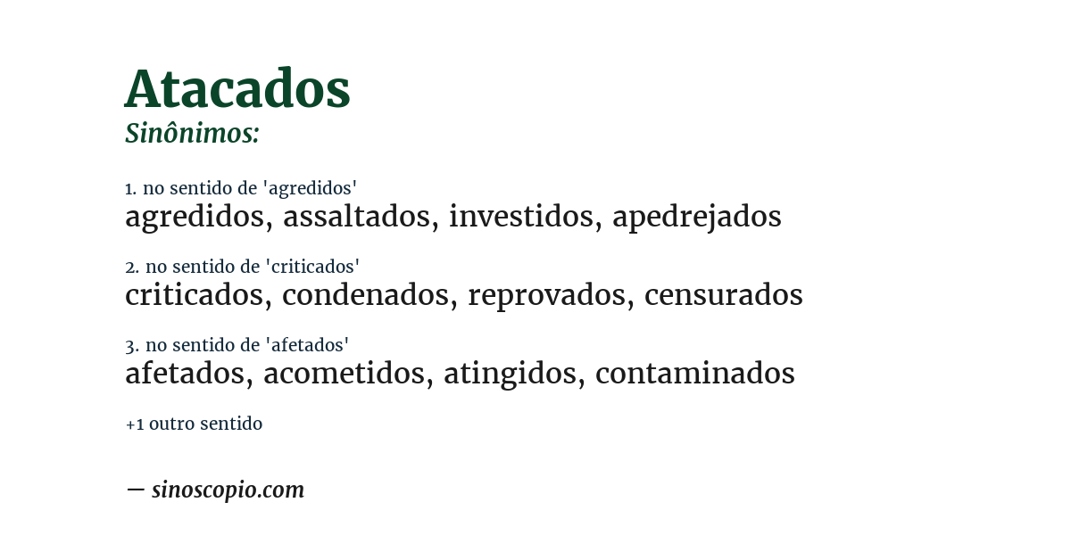 Sinônimo de atacados