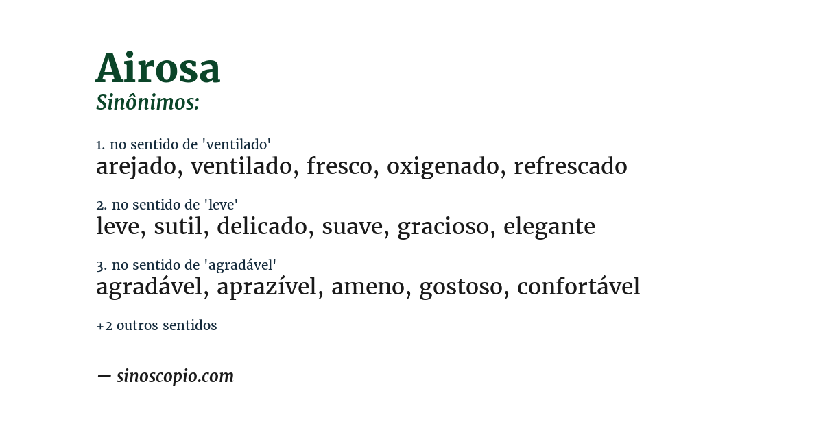 Sinônimo de airosa