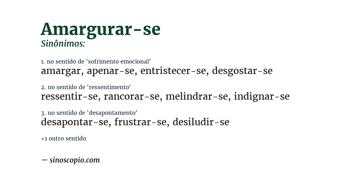 Sinônimo de amargurar-se