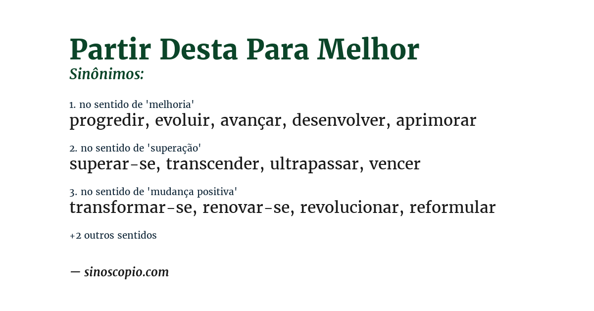 Sinônimo de partir desta para melhor