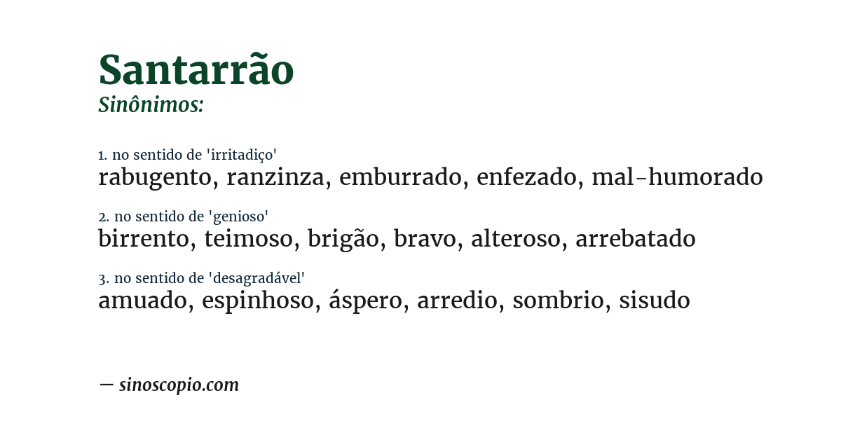 Sinônimo de santarrão