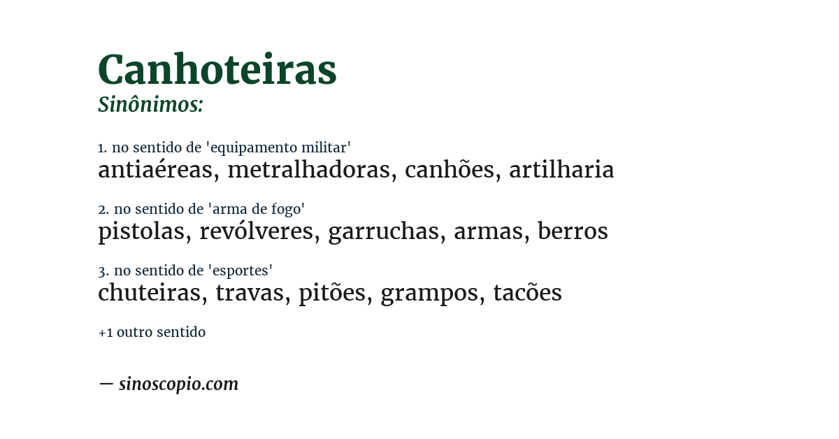 Sinônimo de canhoteiras