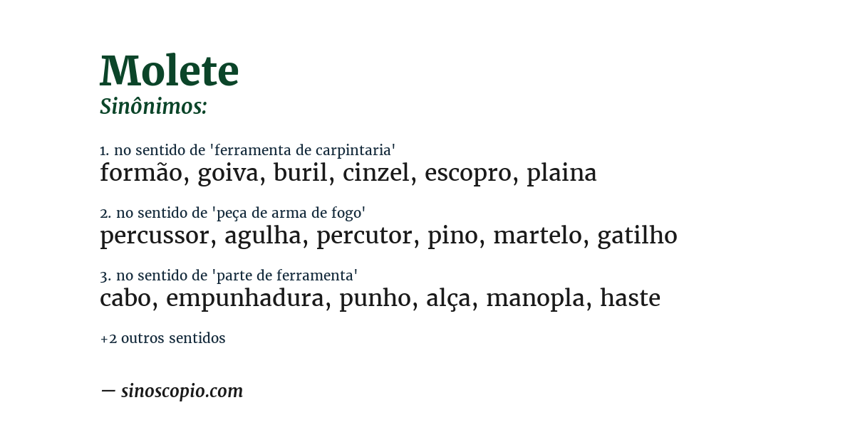 Sinônimo de molete