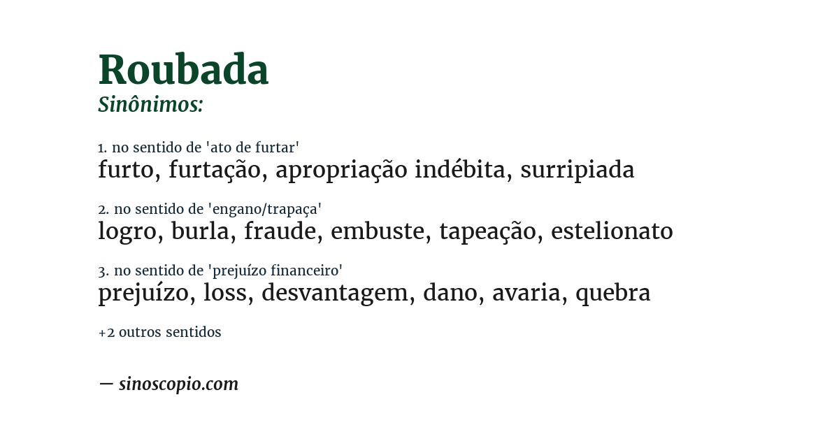 Sinônimo de roubada