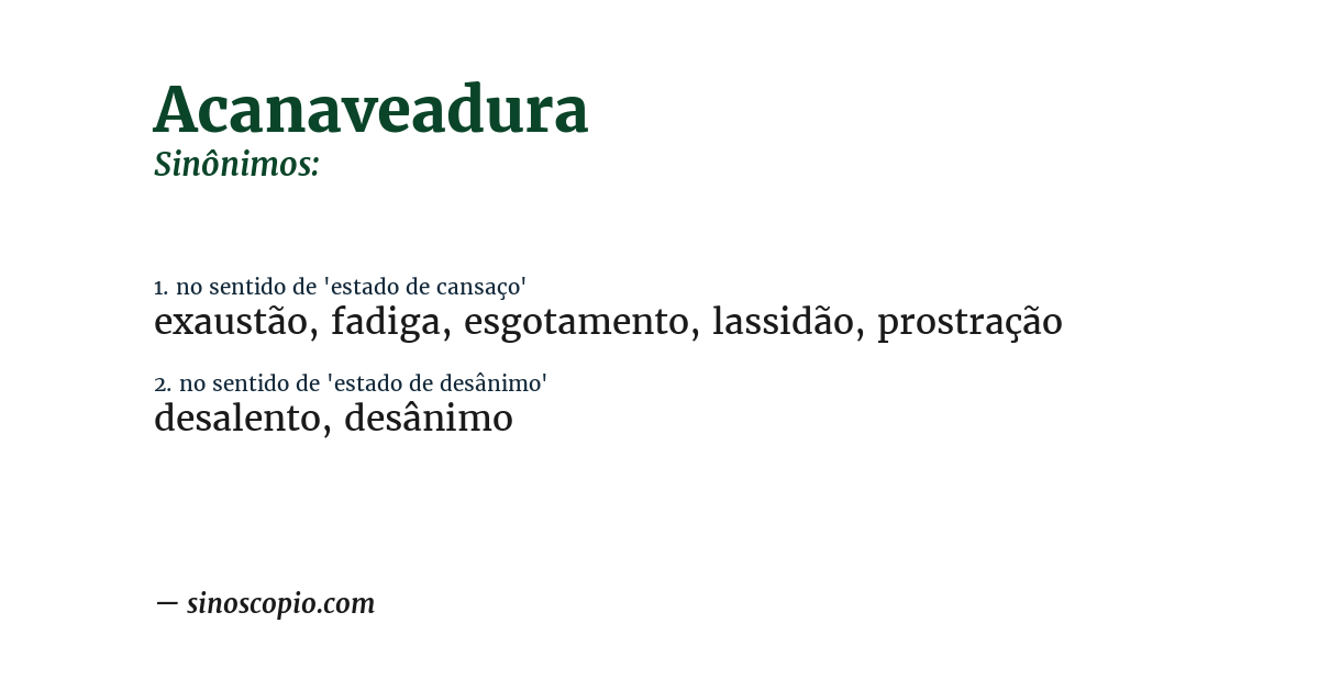 Sinônimo de acanaveadura
