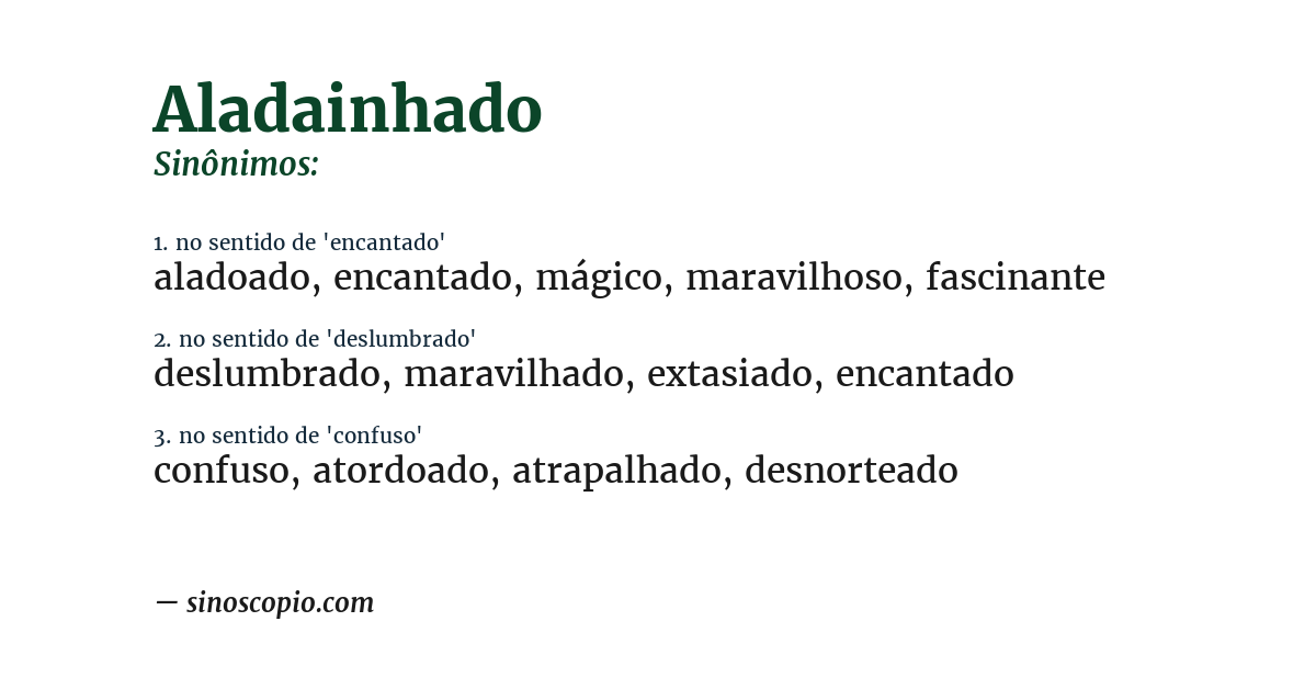 Sinônimo de aladainhado