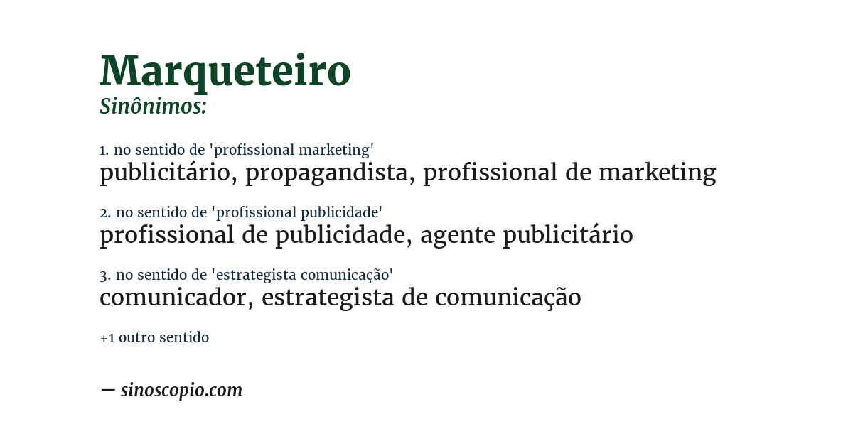 Sinônimo de marqueteiro