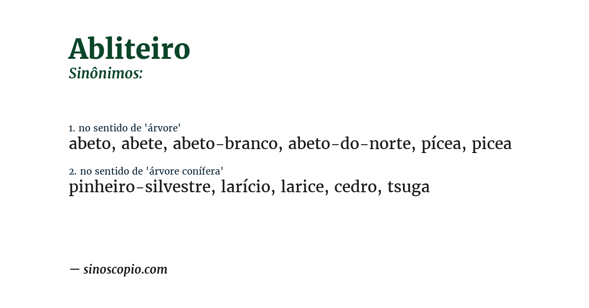 Sinônimo de abliteiro