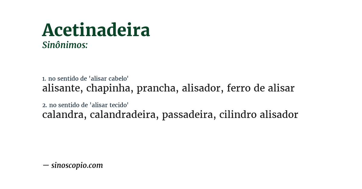 Sinônimo de acetinadeira
