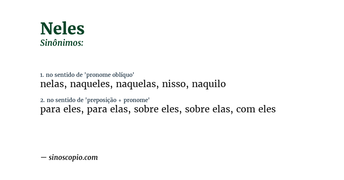 Sinônimo de neles
