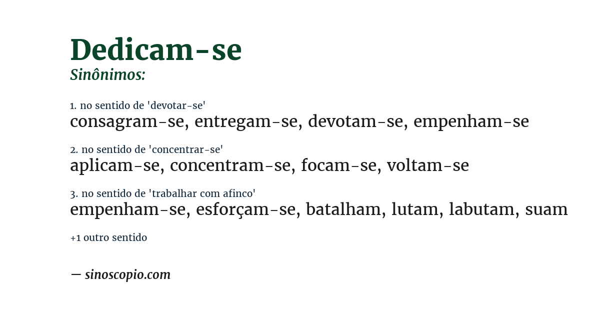 Sinônimo de dedicam-se