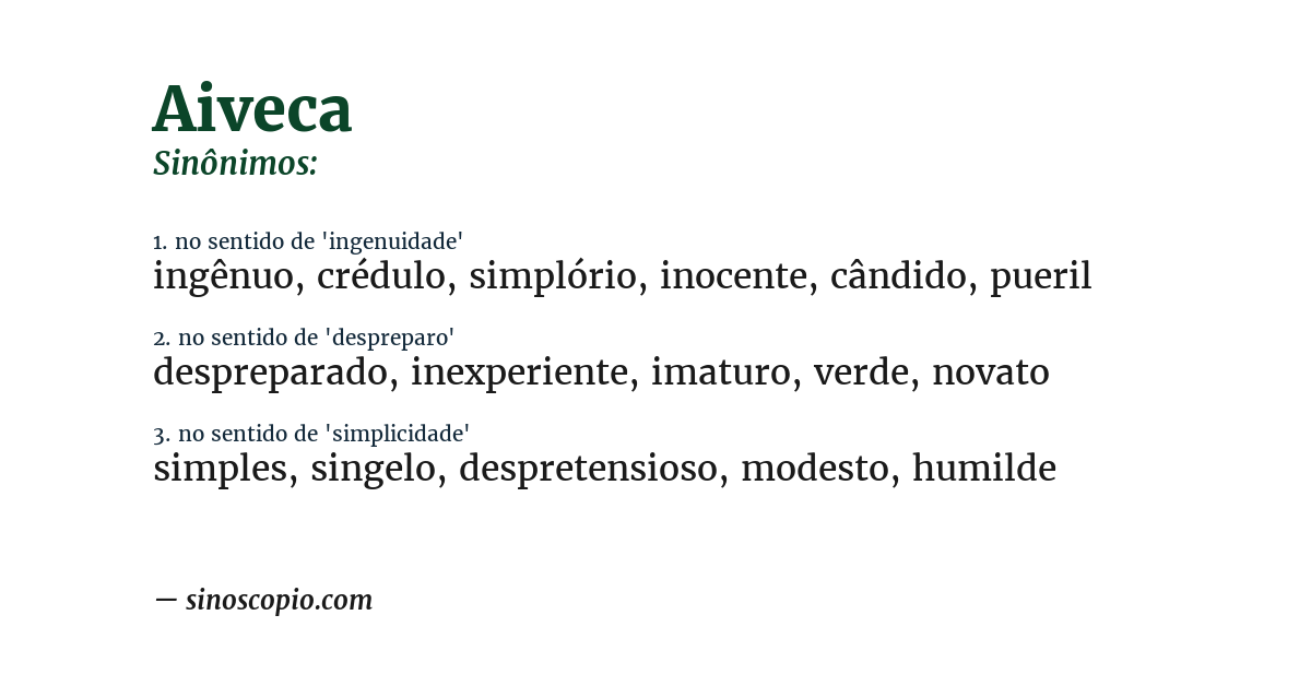 Sinônimo de aiveca