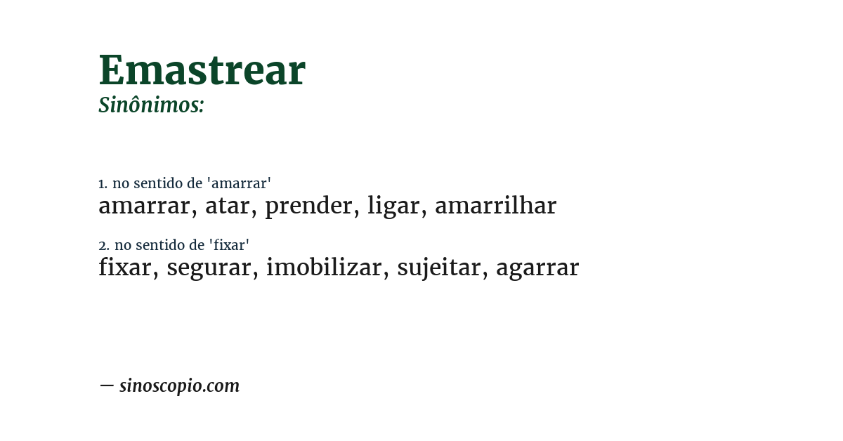 Sinônimo de emastrear
