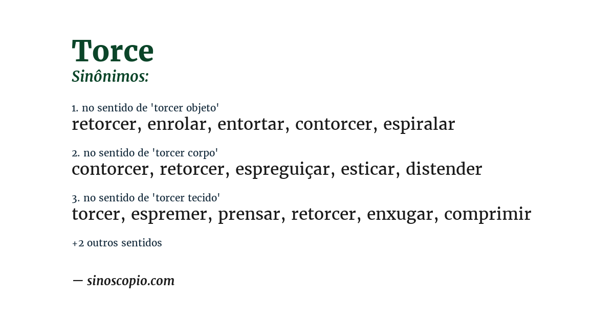 Sinônimo de torce